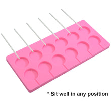 2x 12-Capacity Round Chocolate Hard Candy Silicone Lollipop Molds with 100 count 4 inch Lollypop Sucker Sticks for Halloween Christmas Parties