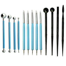 13pcs Polymer Modeling Clay Sculpting Tools, Dotting Pen, Silicone Tips, Ball Stylus, Pottery Ceramic Clay Indentation Tools Set also for Cake Fondant Decoration and Nail Art