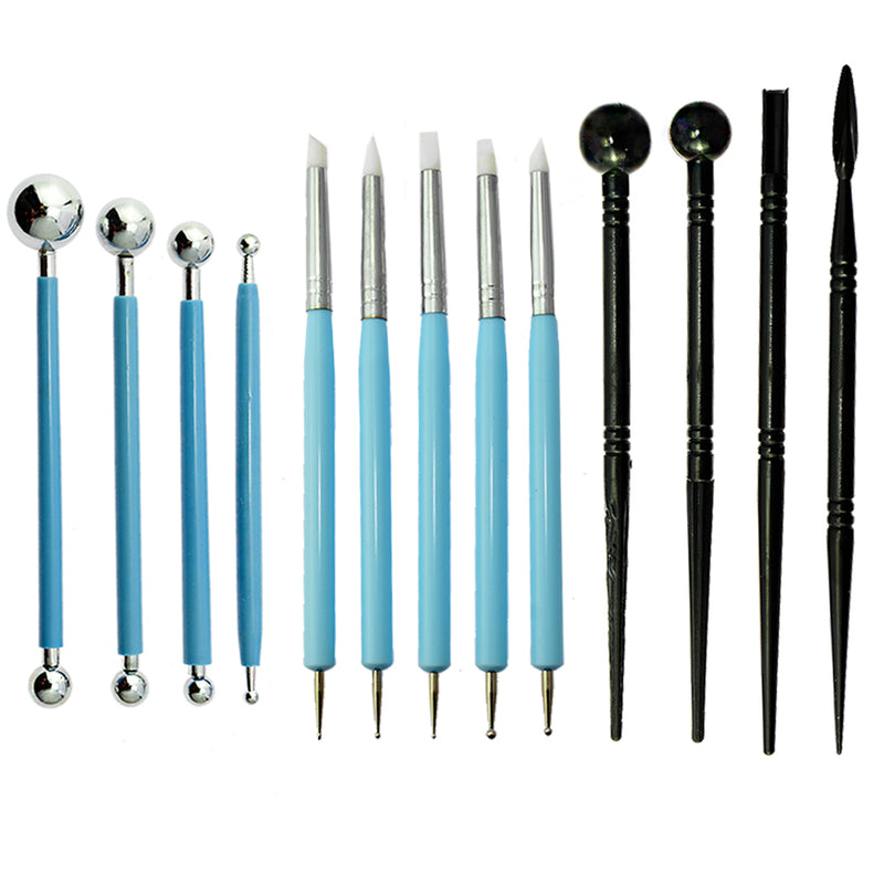 24 Pcs/Set Clay Modeling Tools Kit Professional Clay Dotting Sculpting Tool  For DIY Pottery Craft Nail Drawing Baking Professional Sculpting Tools Set