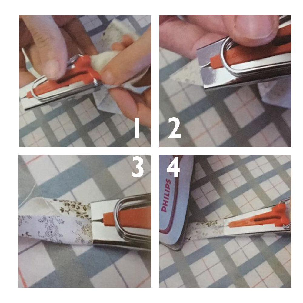 Bias Tape Maker Tool, 6/12/18/25mm Fabric Bias Tape Maker Kit Binding Tool  Guide Strip for Sewing Quilting, Pack of 6